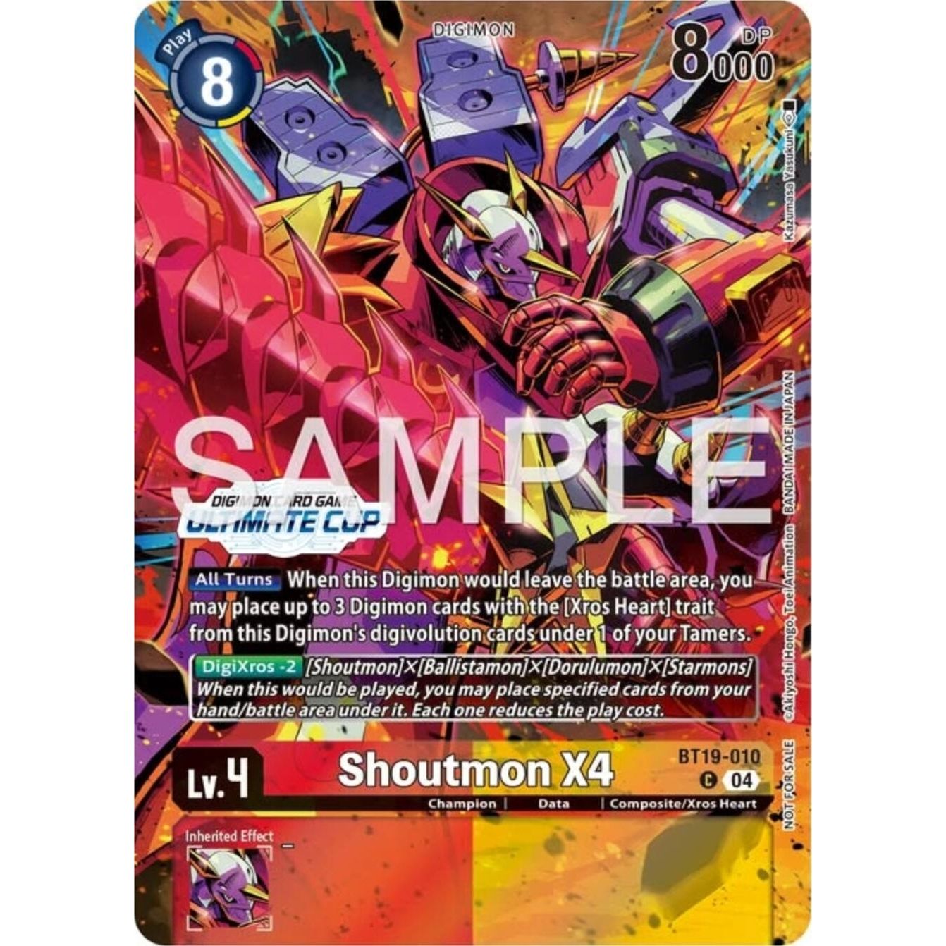 Image for Shoutmon X4 (Ultimate Cup 25-26 Season 1) (BT19-010 C) (BT19-20) - Digimon Card Game