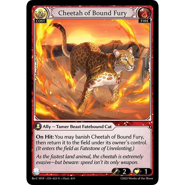 Image for Cheetah of Bound Fury (023) (HVNFV) - Grand Archive TCG