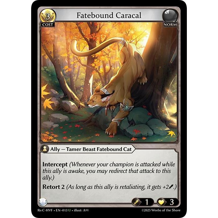 Image for Fatebound Caracal (013) (HVNFV) - Grand Archive TCG