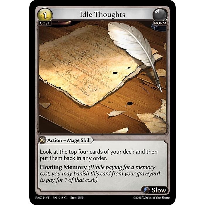 Image for Idle Thoughts (018) (HVNFV) - Grand Archive TCG