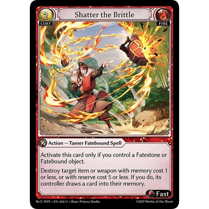 Image for Shatter the Brittle (026) (HVNFV) - Grand Archive TCG