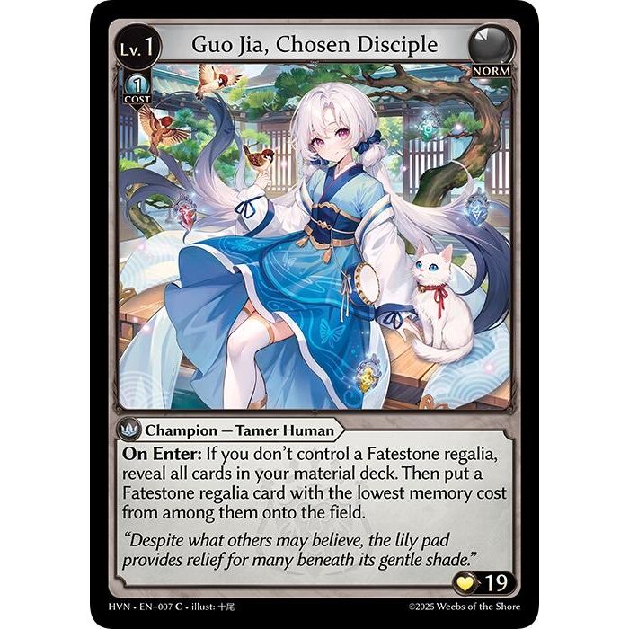 Image for Guo Jia, Chosen Disciple (007) (HVN) - Grand Archive TCG
