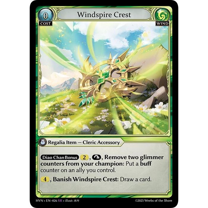 Image for Windspire Crest (026) (HVN) - Grand Archive TCG
