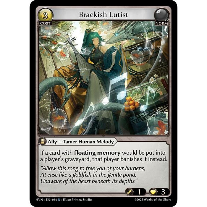 Image for Brackish Lutist (034) (HVN) - Grand Archive TCG