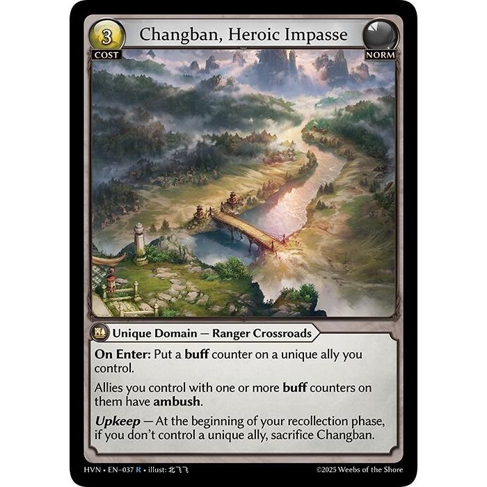 Image for Changban, Heroic Impasse (037) (HVN) - Grand Archive TCG