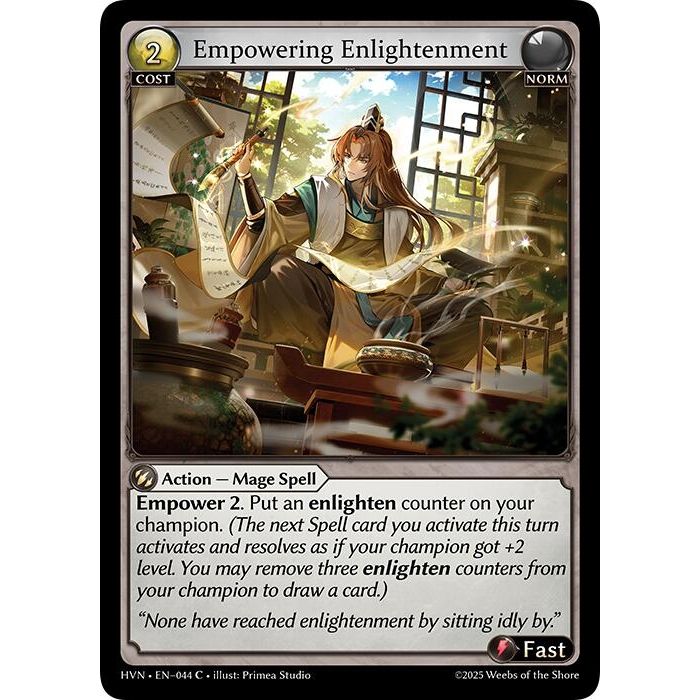 Image for Empowering Enlightenment (044) (HVN) - Grand Archive TCG