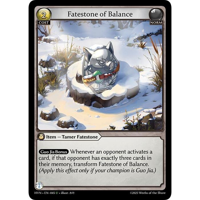Image for Fatestone of Balance // Woodland Shoats (045) (HVN) - Grand Archive TCG