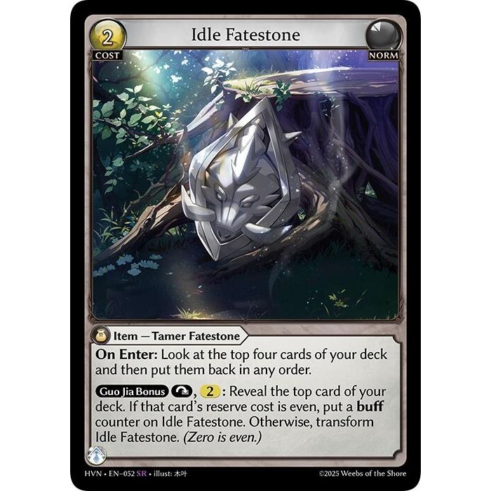 Image for Idle Fatestone // Bolstered Boar (052) (HVN) - Grand Archive TCG