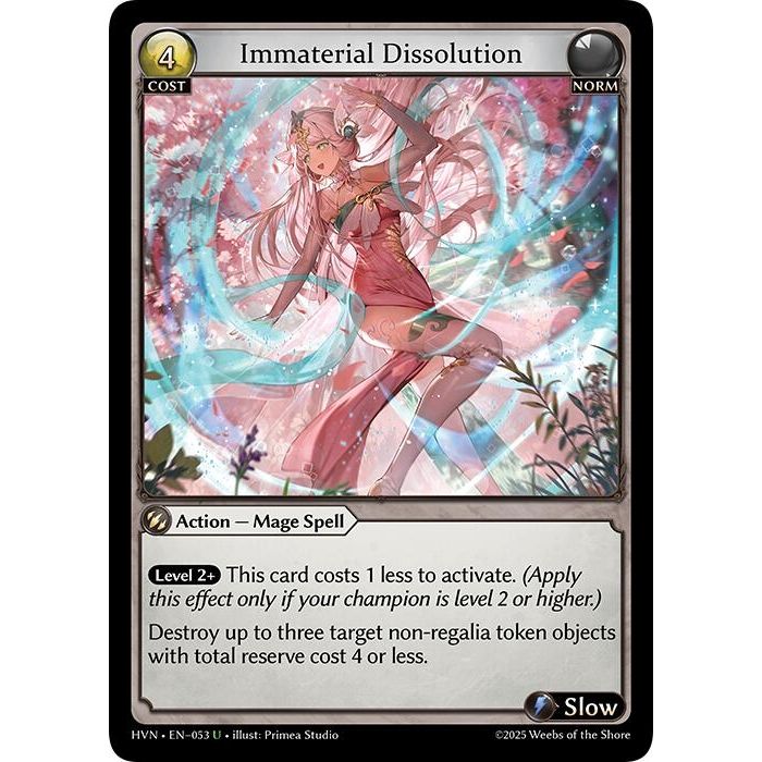 Image for Immaterial Dissolution (053) (HVN) - Grand Archive TCG