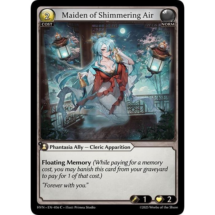 Image for Maiden of Shimmering Air (056) (HVN) - Grand Archive TCG