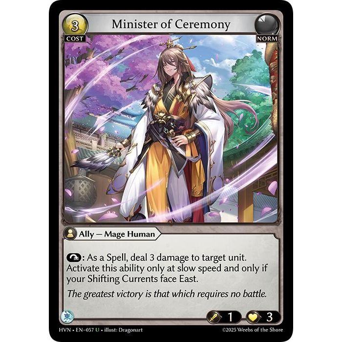 Image for Minister of Ceremony (057) (HVN) - Grand Archive TCG