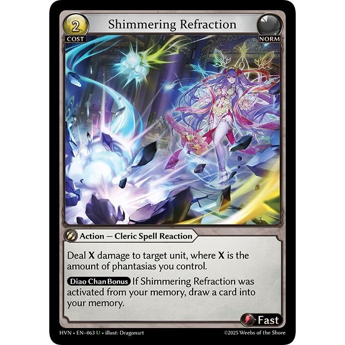 Image for Shimmering Refraction (063) (HVN) - Grand Archive TCG