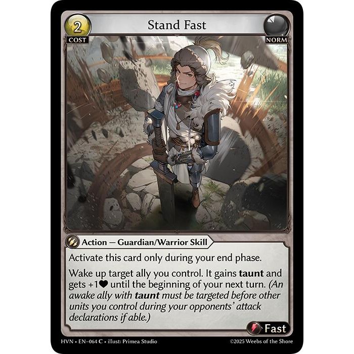Image for Stand Fast (064) (HVN) - Grand Archive TCG