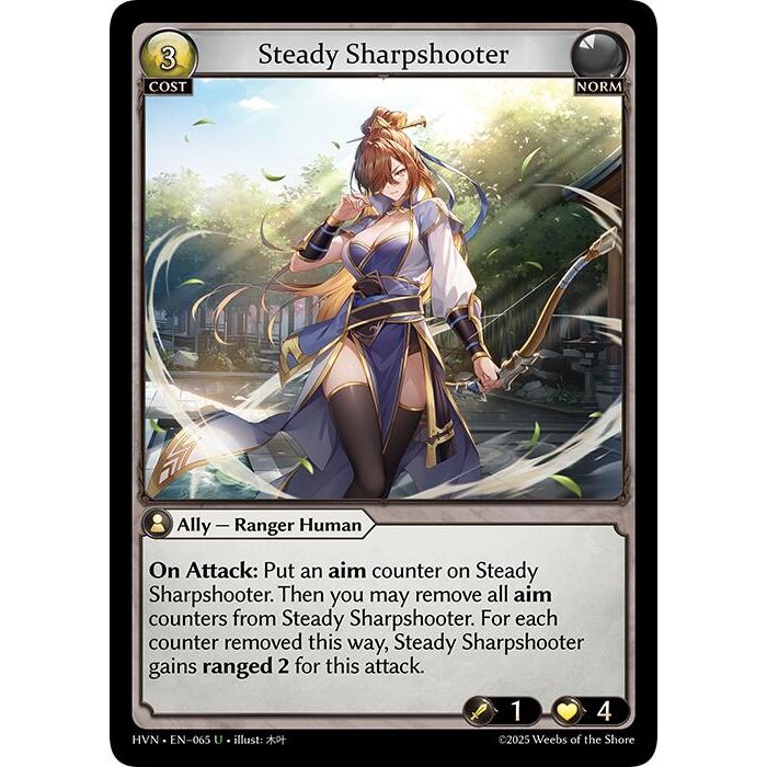 Image for Steady Sharpshooter (065) (HVN) - Grand Archive TCG