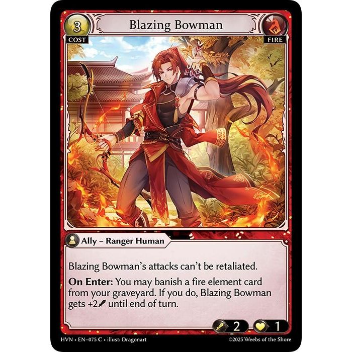 Image for Blazing Bowman (075) (HVN) - Grand Archive TCG