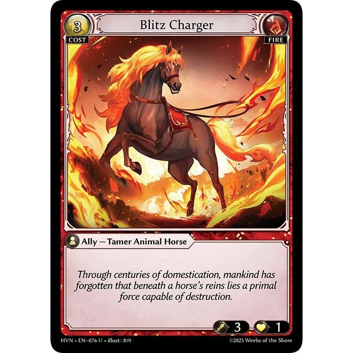 Image for Blitz Charger (076) (HVN) - Grand Archive TCG