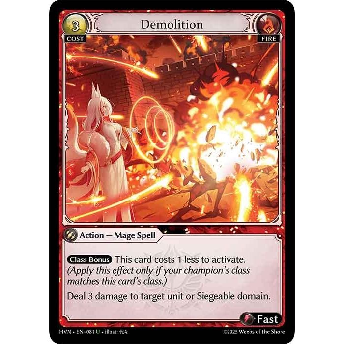 Image for Demolition (081) (HVN) - Grand Archive TCG