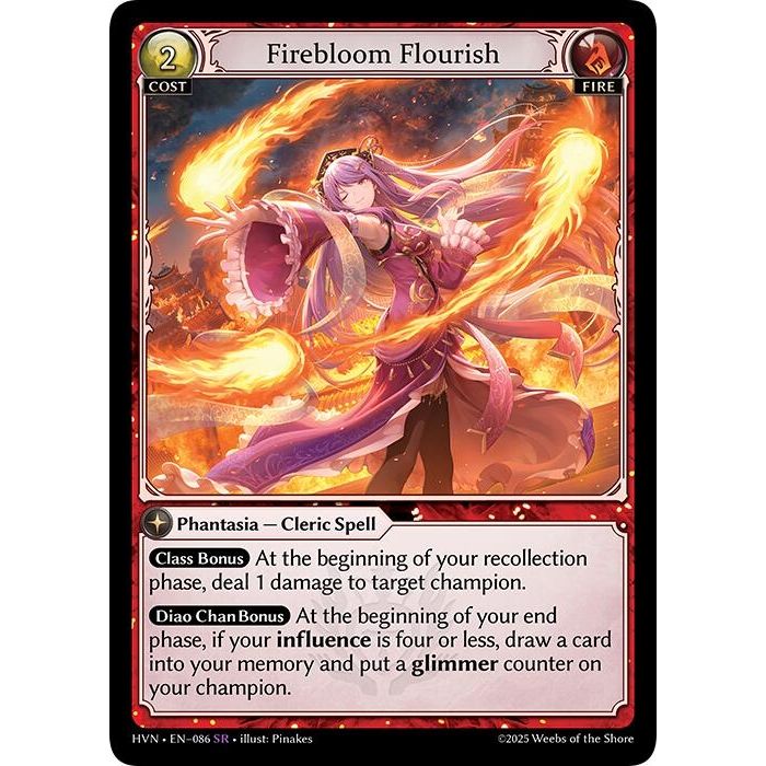 Image for Firebloom Flourish (086) (HVN) - Grand Archive TCG