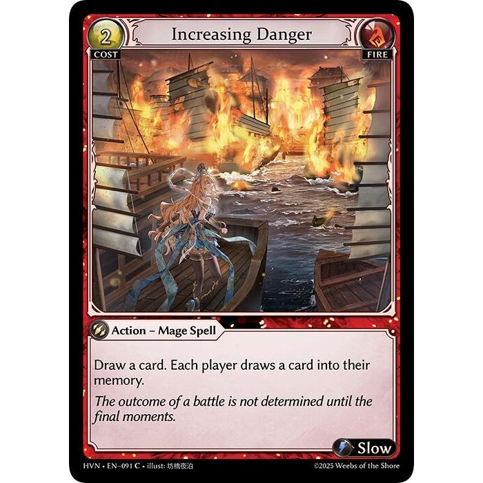 Image for Increasing Danger (091) (HVN) - Grand Archive TCG