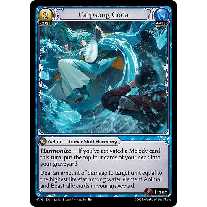 Image for Carpsong Coda (112) (HVN) - Grand Archive TCG