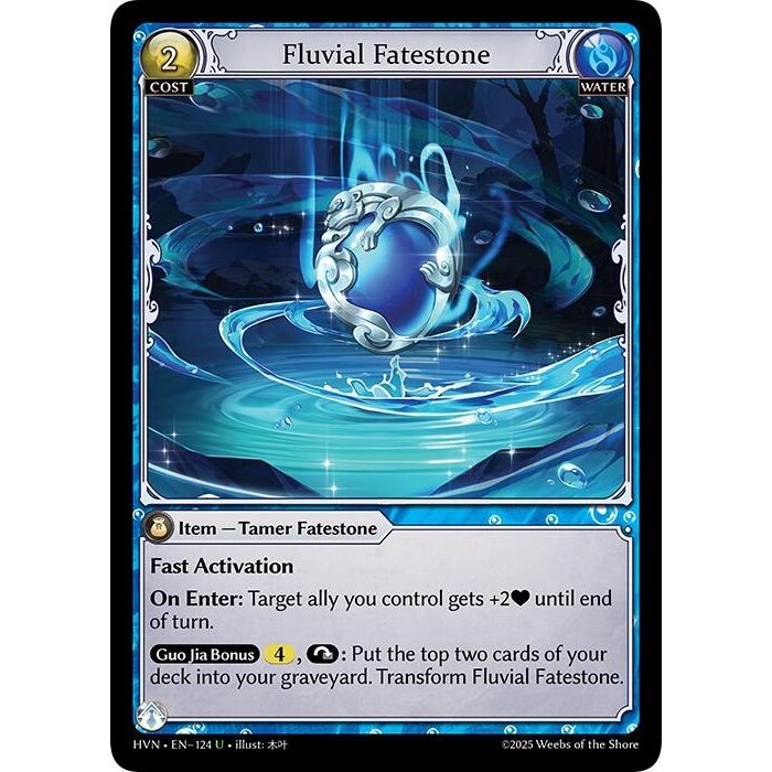 Image for Fluvial Fatestone // Mocking Otter (124) (HVN) - Grand Archive TCG