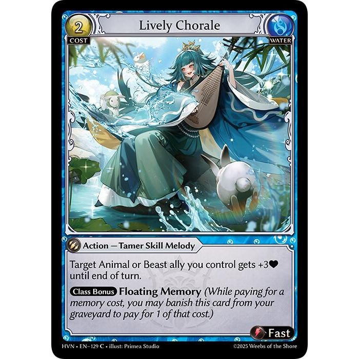 Image for Lively Chorale (129) (HVN) - Grand Archive TCG