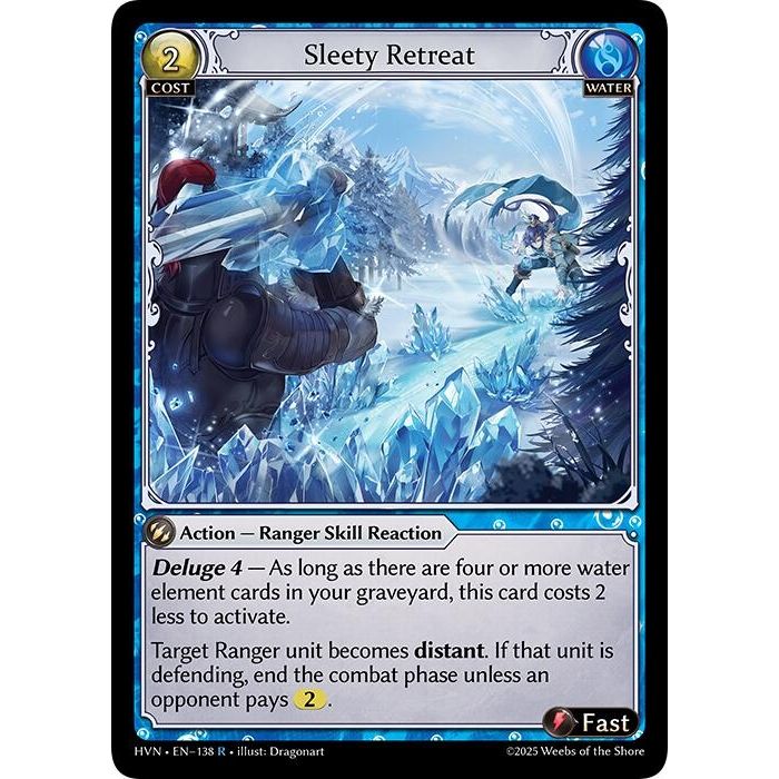 Image for Sleety Retreat (138) (HVN) - Grand Archive TCG