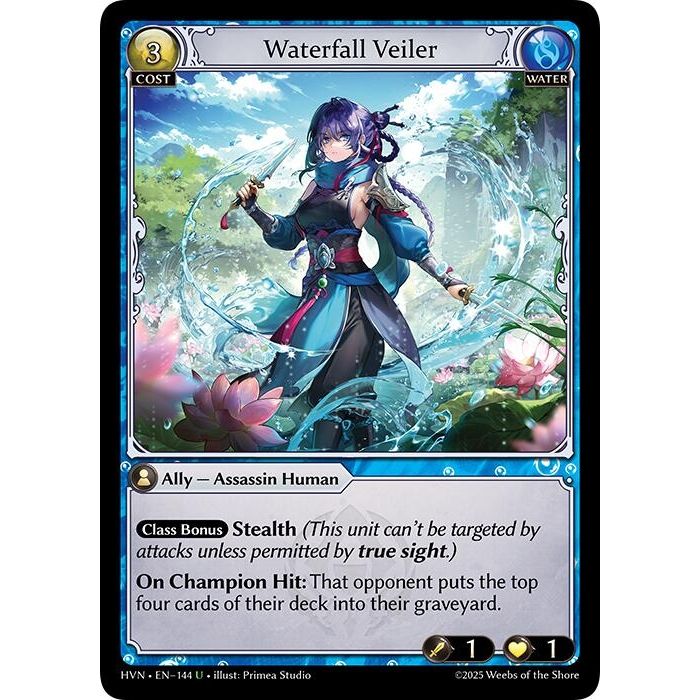 Image for Waterfall Veiler (144) (HVN) - Grand Archive TCG