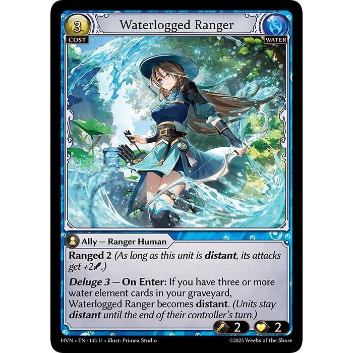 Image for Waterlogged Ranger (145) (HVN) - Grand Archive TCG