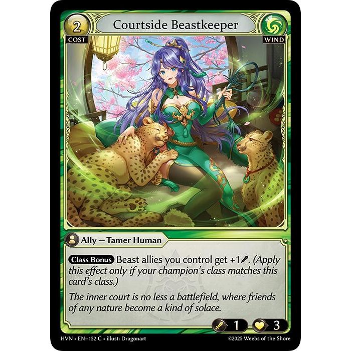 Image for Courtside Beastkeeper (152) (HVN) - Grand Archive TCG