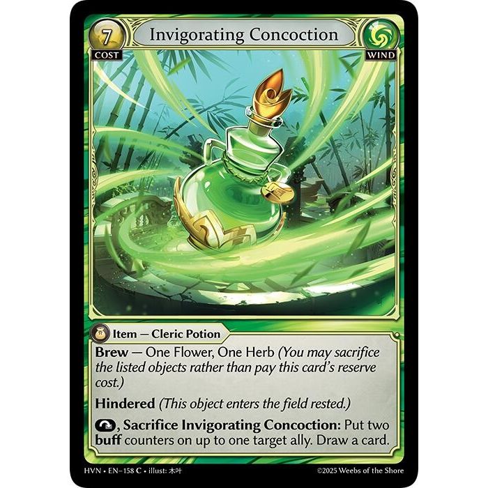 Image for Invigorating Concoction (158) (HVN) - Grand Archive TCG