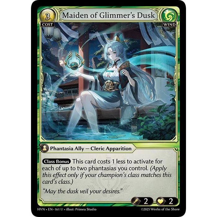 Image for Maiden of Glimmer's Dusk (161) (HVN) - Grand Archive TCG