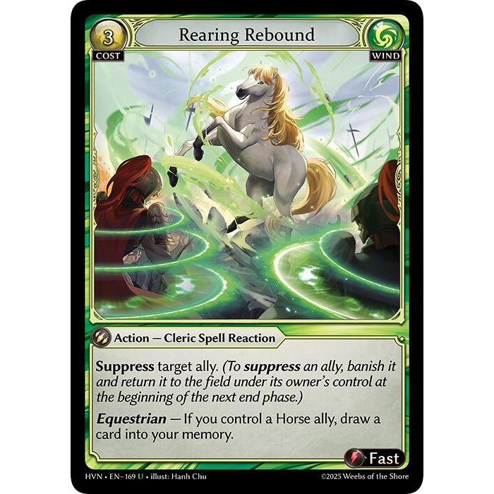 Image for Rearing Rebound (169) (HVN) - Grand Archive TCG