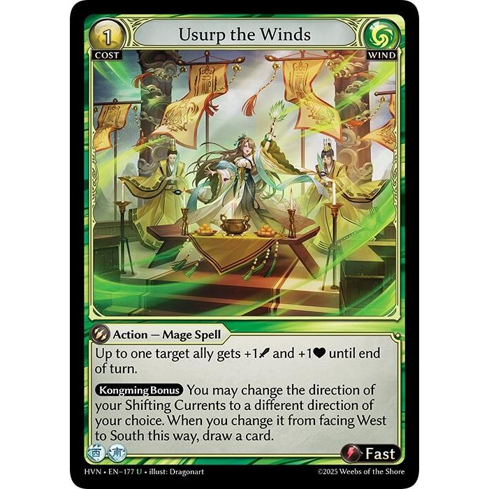Image for Usurp the Winds (177) (HVN) - Grand Archive TCG