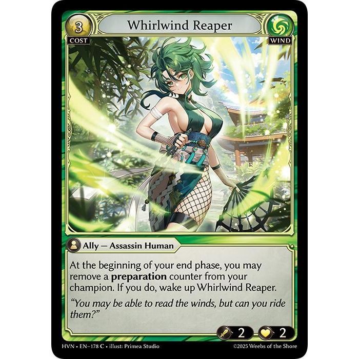 Image for Whirlwind Reaper (178) (HVN) - Grand Archive TCG
