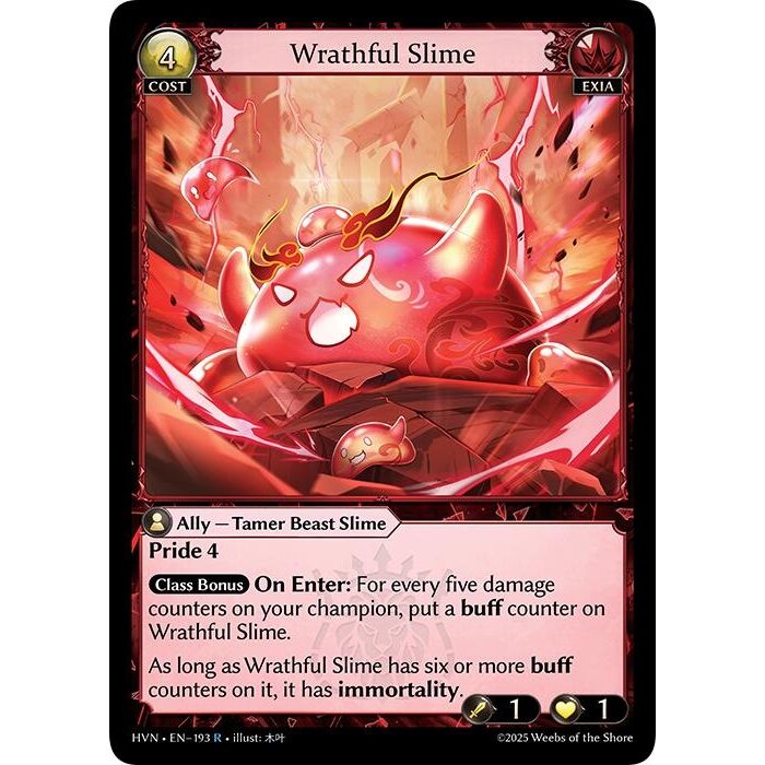 Image for WrathfulSlime (193) (HVN) - Grand Archive TCG