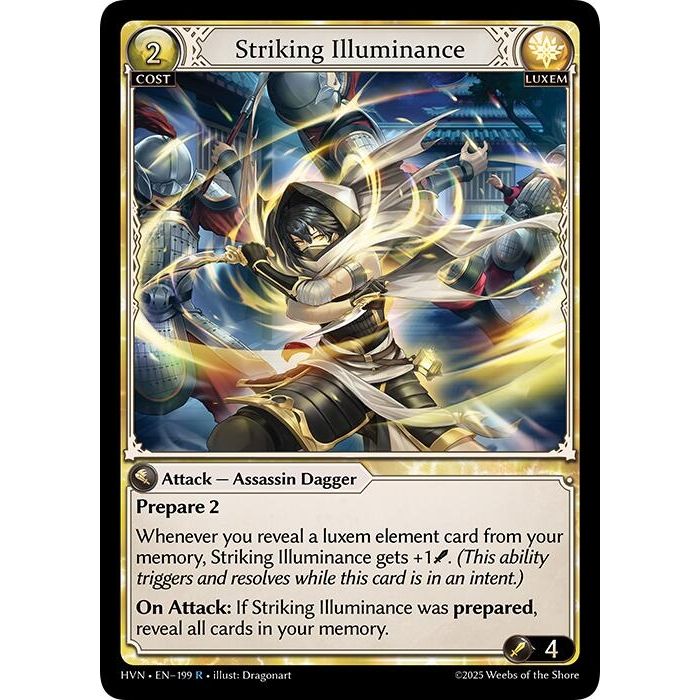 Image for Striking Illuminance (199) (HVN) - Grand Archive TCG