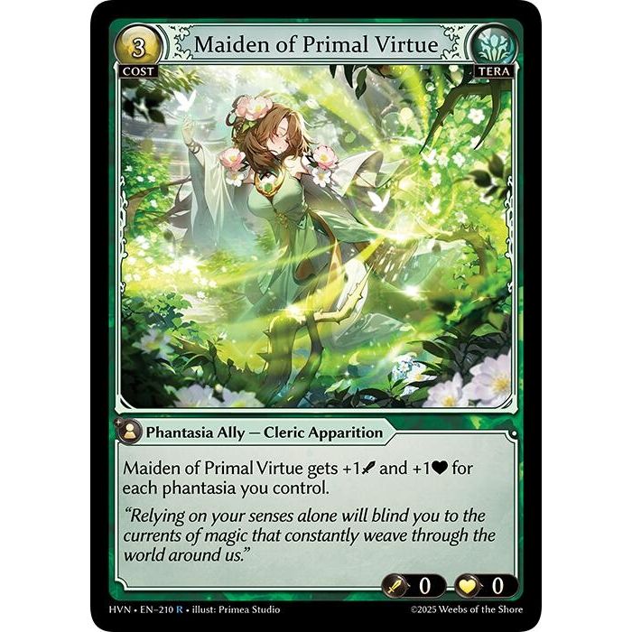 Image for Maiden of Primal Virtue (210) (HVN) - Grand Archive TCG