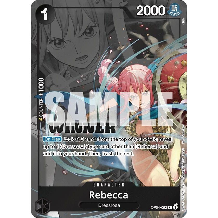 Image for Rebecca (Winner Pack 2025 Vol. 2) (OP04-092) (OP-PR) - One Piece Card Game