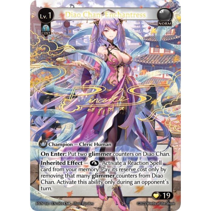 Image for Diao Chan, Enchantress (CSR) (004) (HVN) - Grand Archive TCG