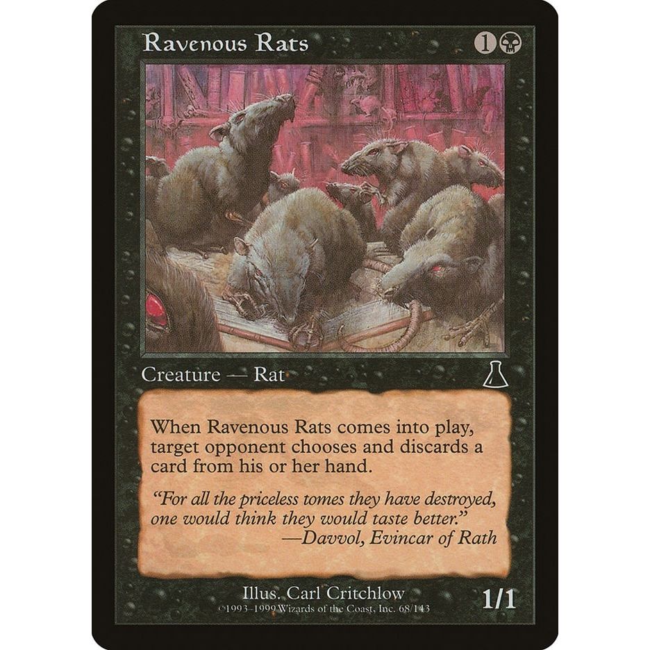 Image for Ravenous Rats (68) (UDS) - Magic: The Gathering