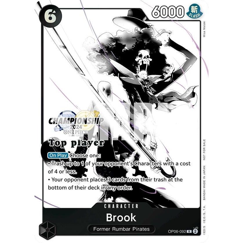 Image for Brook (Championship 2024 Top Player Pack Vol. 2) (OP06-092) (OP-PR) - One Piece Card Game