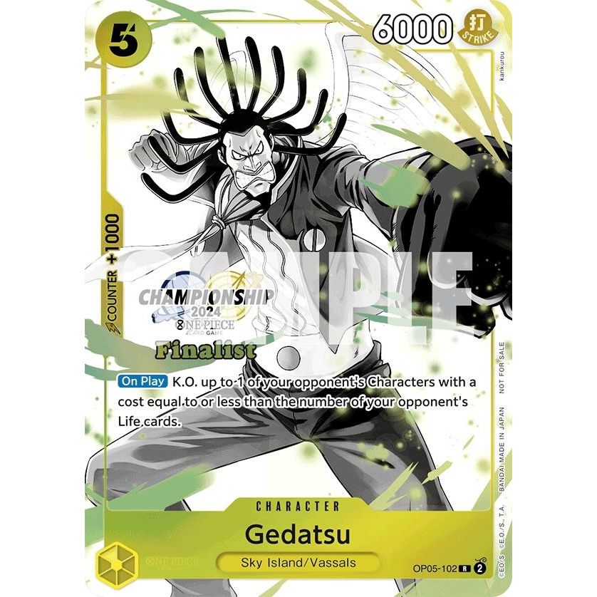 Image for Gedatsu (Championship 2024 Finalist Card Set Vol. 2) (OP05-102) (OP-PR) - One Piece Card Game