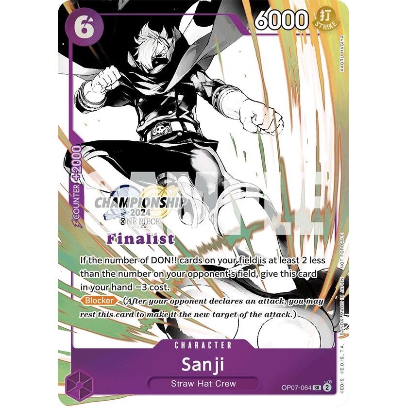 Image for Sanji (Championship 2024 Finalist Card Set Vol. 2) (OP07-064) (OP-PR) - One Piece Card Game