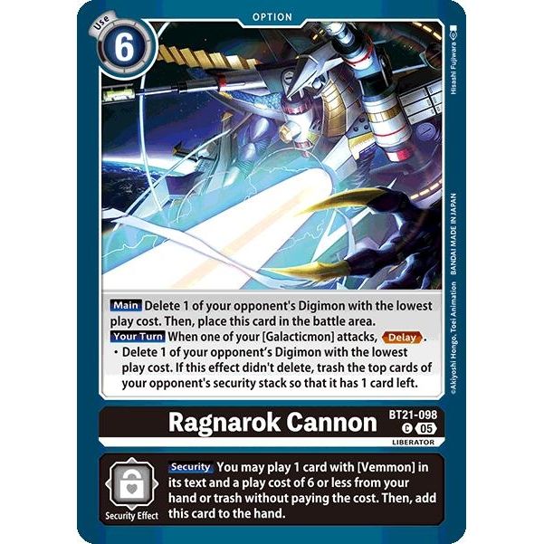 Image for Ragnarok Cannon (BT21-098 C) (BT21) - Digimon Card Game