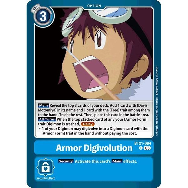 Image for Armor Digivolution (BT21-094 C) (BT21) - Digimon Card Game