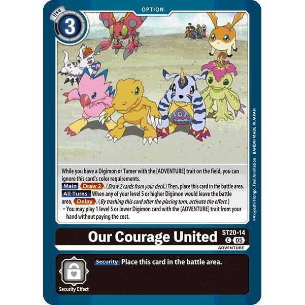 Image for Our Courage United (ST20-14 C) (ST-20) - Digimon Card Game