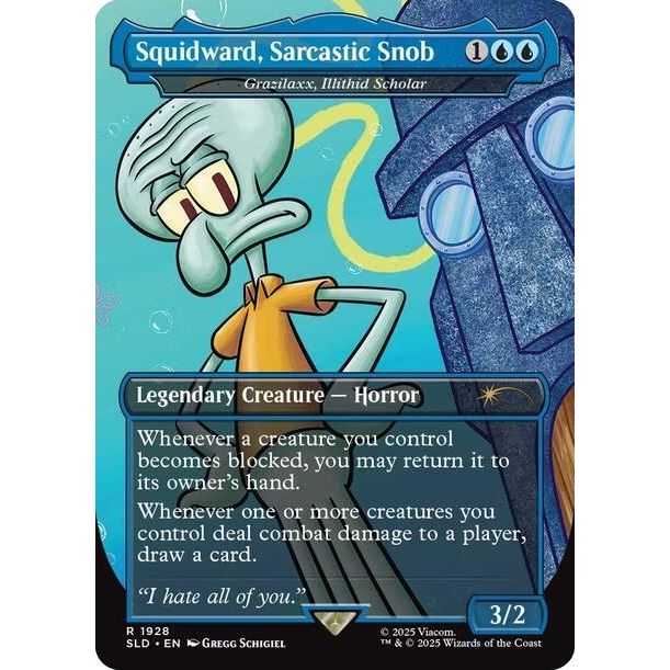 Image for Squidward, Sarcastic Snob - Grazilaxx, Illithid Scholar (1928) (SLD) - Magic: The Gathering