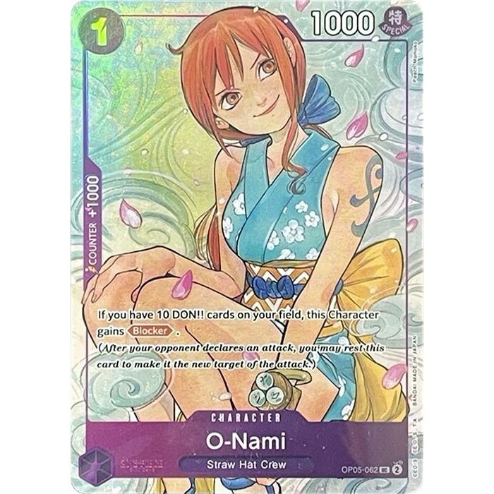 Image for O-Nami (Illustration Box Vol.1) (OP05-062) (OP-PR) - One Piece Card Game