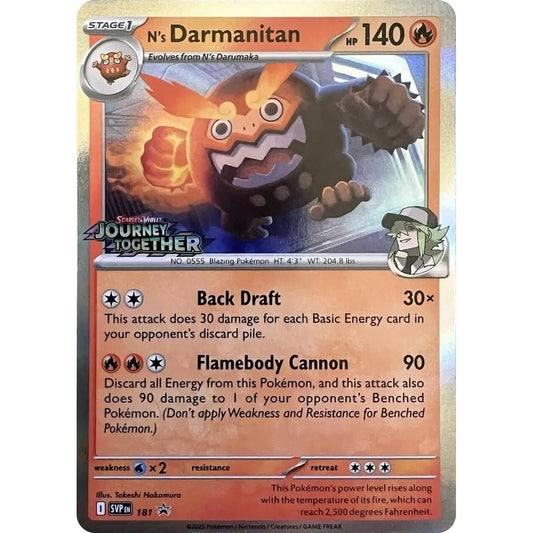 Image for N's Darmanitan - 181 (Prerelease) (181) (SVP) - Pokemon